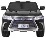 Mamido Detské elektrické autíčko Lexus LX 570 4x4 lakované čierne