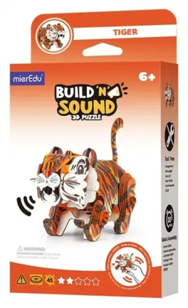 MIEREDU 3D puzzle so zvukom Tiger