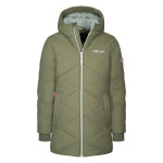 Trollkids Dievčenský kabát Bergen Coat Long Waterproof Green Jacket (460-350) 116