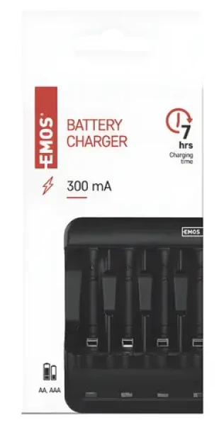 Emos BCN-40 / Nabíjačka batérií / AA/AAA / USB / 4 kanály (1603027000)