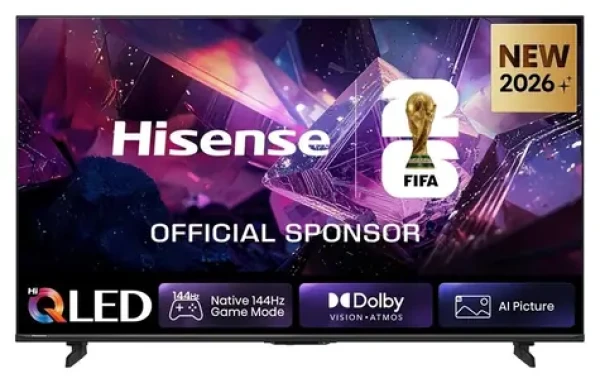 55" Hisense 55E7S PRO čierna / Televízia / QLED / UltraHD 4K / 144Hz / FreeSync Premium / HDMI 2.1 (55E7S PRO)