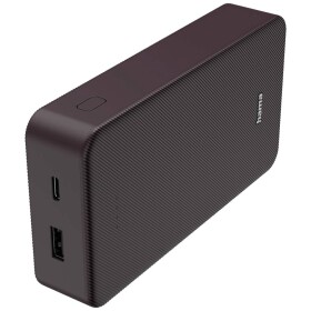 HAMA Colour 20 čierno-fialová / Powerbanka / 20000 mAh / 1x USB-C / 1x USB-A / 5V / 3A (201715-H)