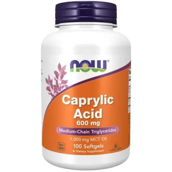 Kyselina kaprylová 600 mg - NOW Foods (100 kaps.) (42244-1-100caps)