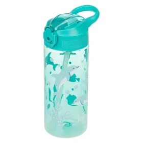 BAAGL Tritánová fľaša na pitie so slamkou Delfín 500 ml (A-35415)