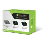 Techly HDMI audio extraktor čierna / Toslink / RCA výstup / max. 1080p (IDATA-HDMI-EA)
