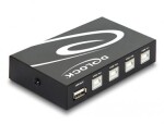 DeLock Switch USB 2.0 / 4-portový / manuálny (87634)