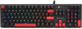 A4Tech A4tech Bloody Klávesnice S510R, herní klávesnice, mechanická, drátová, Red Switch, CZ/SK, Černá