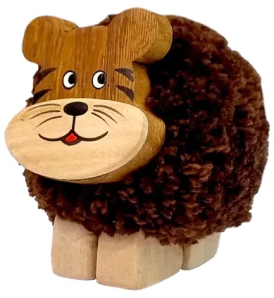 2Kids Toys Drevená figúrka XL pompon Tiger (2D98001)