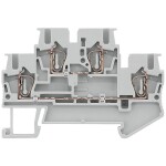 Siemens 8WH20200AF00 dvojitá svorka prípojka s pružinovým protiťahom sivá 50 ks; 8WH20200AF00