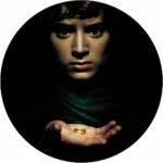 Jedlý papier Pána prsteňov Frodo na čiernom pozadí 19,5 cm - Pictu Hap - Pictu Hap