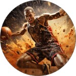 Jedlý papier basketbalistu 19,5 cm - Pictu Hap - Pictu Hap