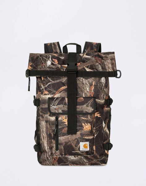 Carhartt WIP Philis Backpack Camo Feather Tree, Black