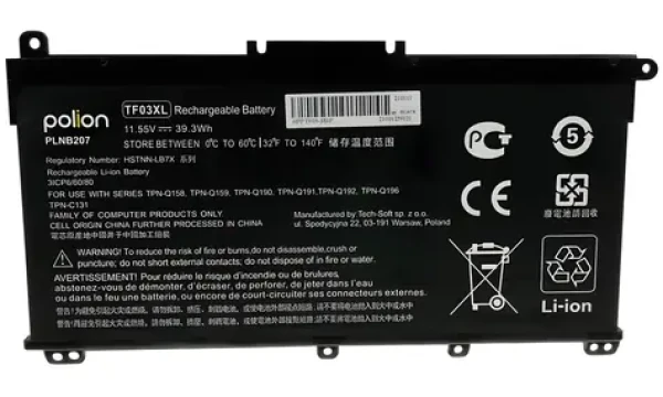 Trx Polion TF03XL / Batéria pre notebook HP / 3 400 mAh / 39 Wh / Pavilion 14-BF, 15-CC, 17-AR / neoriginálna (TRX-PLNB207)