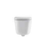 INVENA - WC misa závesná, Malaga štvorcová, s doskou soft-close CE-96-001-L