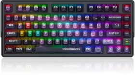 Redragon Bartlett Magnetic čierna / Herná klávesnica / mechanická / Redragon UltraMag / bezdrôtová / podsvietená (K767-WL-M)
