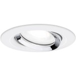 Paulmann Nova Plus vstavané svietidlo do kúpeľne LED GU10 6 W IP65 biela (matná), chróm; 93673