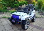 Mamido Elektrické autíčko Jeep Raptor 4x4 biele