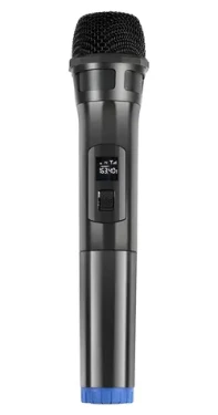 Puluz PU628B čierna / Bezdrôtový mikrofón / UHF / Kardioidný / Jack 3,5 mm / Dosah 30 m (PU628B)