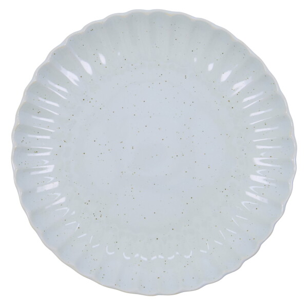 House Doctor Obedový tanier Scallop Light Blue Ø 26 cm