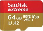 SanDisk Extreme microSDXC 64GB + adaptér / Class 10 / UHS-I / čítanie: až 170MBs (SDSQXAH-064G-GN6MA)