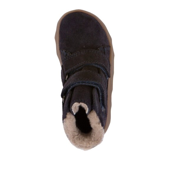 Chlapčenské zimné barefoot topánky ZERU TEX FURRY Dark Blue Froddo G2110151 - 34