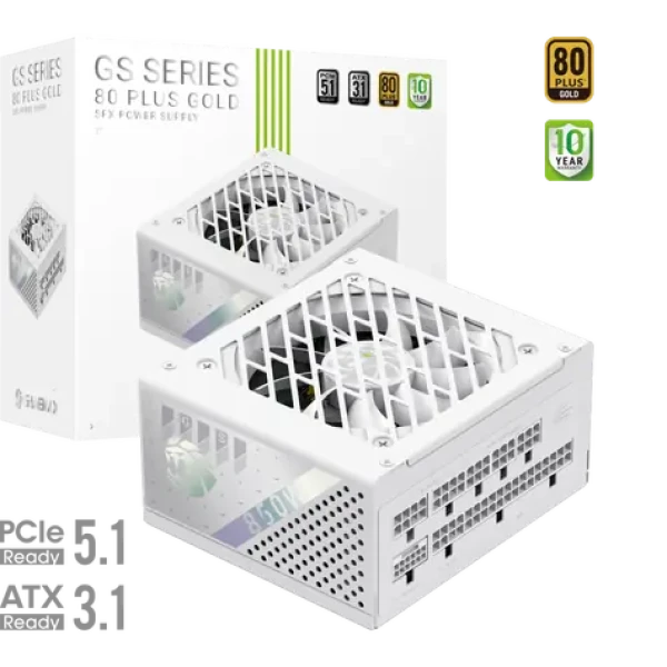 Gamemax GS 850G WH biela / Zdroj / SFX / 850W / Modulárne (GS 850G WH)
