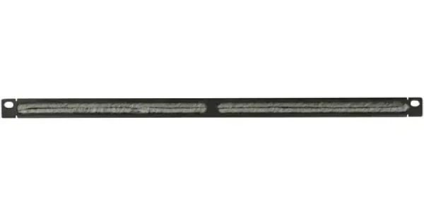 Lanview 0,5U 19" kefový organizér káblov čierna / Organizér káblov / kefový priechod / 482x12x22 mm (RAO205BL)