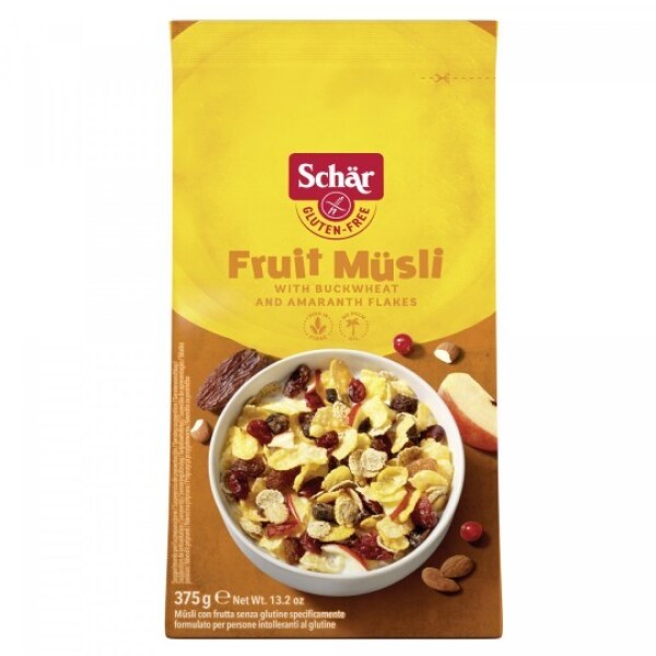 SCHÄR Fruit müsli 375 g - Schär Fruit Müsli bezgluténové müsli s ovocím 375 g