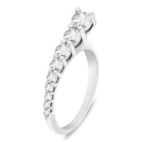 Brilio Silver Elegantný strieborný prsteň so zirkónmi RI119W mm