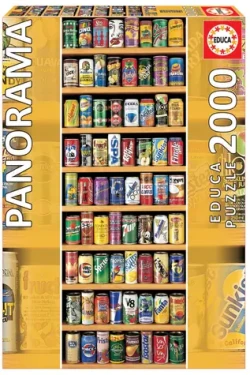 Educa Vertikálne puzzle Plechovky