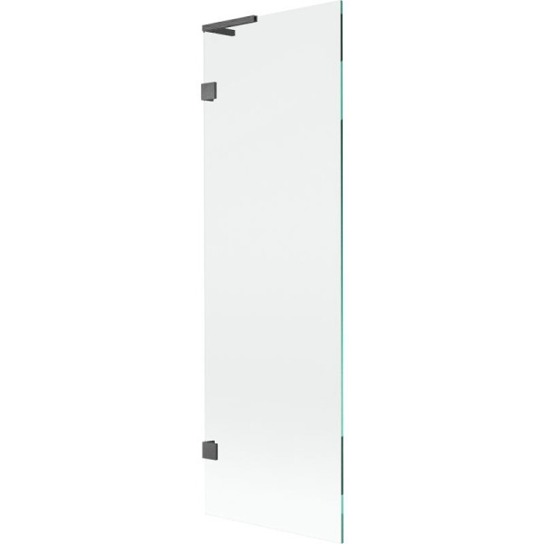 MEXEN/S - Lunar L vaňová zástena FIX 60 x 150, transparent, grafit kartáčovaná 897L-060-000-66-00