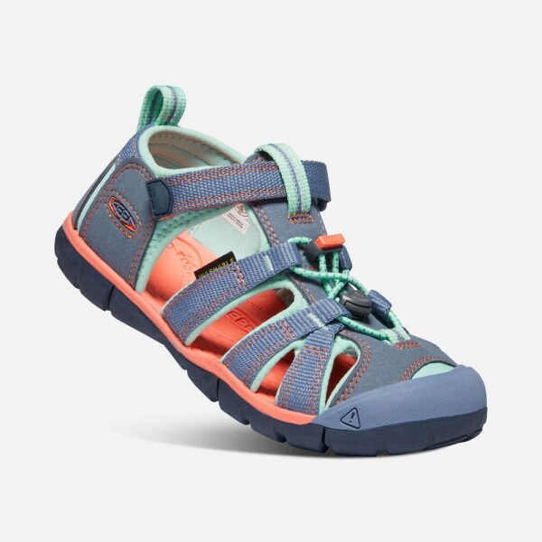 Detské sandále SEACAMP II CNX, FLINT STONE/OCEAN WAVE, keen, 1022990/1022975, modré - 24