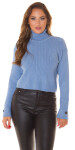 Sexi rollerkragen Crop Sweater Einheitsgroesse