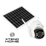 Xtend Home SO110 biela / Vonkajšia kamera 4G so solárnym nabíjaním / 1080p / 4mm / Wi-Fi / IP65 / IR 15m / Tuya CZ SK (XL-OKOSOLARGSM6)