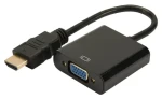 Digitus DA-70461 čierna / Prevodník HDMI na VGA / audio výstup 3,5 mm / Full HD, UXGA (DA-70461)