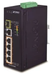 Planet IGS-614HPT / Priemyselný PoE switch / 5x 1000Base-T / 1x SFP / 4X PoE 802.3at / -40~75°C / DIN (IGS-614HPT)