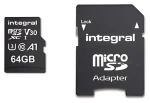 Integral microSDHC/SDXC 64 GB / Pamäťová karta / UHS-I U3 V30 / čítanie: 100 MB/s / zápis: 45 MB/s (INMSDX64G-100V30)