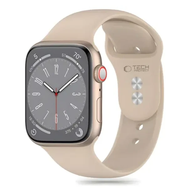 Tech-Protect Silicone Strap hnedá / Remienok pre Apple Watch / 42/44/45/49 mm / silikón
