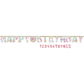Girlanda happy birthday Unicorn 320x25,4 cm - Amscan - Amscan
