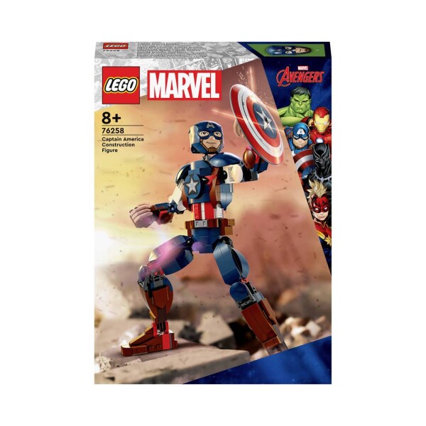 LEGO® Marvel 76258 Zostaviteľná figúrka: Captain America