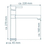 Eisl - Drezová stojanková batéria MASSIVE, nerez 79125 74125MASSIVE