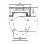 SAPHO - BRILLA závesné WC s elektronickým bidetom BLOOMING NB-R770D-1