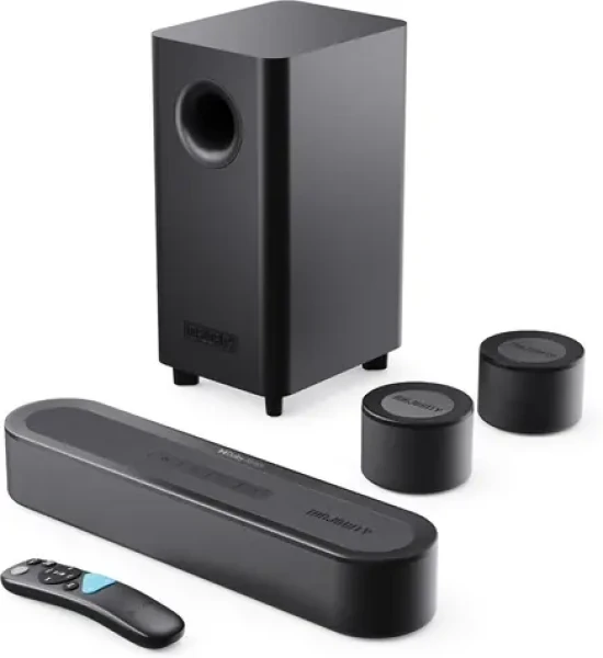 Majority Bowfell Halo čierna / 5.1 kanálový systém / Dolby Atmos / 300W / HDMI / Bluetooth / USB / AUX