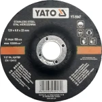YATO Kotúč brúsny na kov 125 x 22 x 6,8 mm vypuklý Inox / Brúsny kotúč / Nerezová oceľ / 6 ks