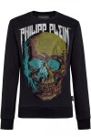 Philipp Plein MJO0685 mikina čierna