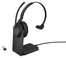 JABRA Evolve2 55 UC Mono + Link380a čierna / Mono slúchadlá / mikrofón / ANC / USB-C / Bluetooth (25599-889-989)