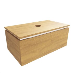 Kúpeľňová skrinka s krycou doskou SAT Feel 80x30x46 cm medový dub mat SATFEEL80DMD SATFEEL80DMD