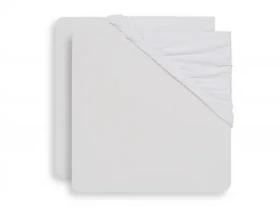 Jollein Prestieradlo napínacie 40/50 x 80/90 cm 2 ks biela (2511-501-00001)