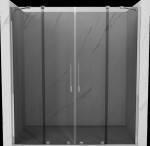MEXEN/S - Velar Duo posuvné sprchové dvere 200, grafit, chróm 871-200-000-42-01