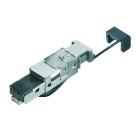 Weidmüller IE-PS-RJ45-FH-BK-P dátový zástrčkový konektor pre senzory - aktory, 1132060000, 10 ks; 1132060000